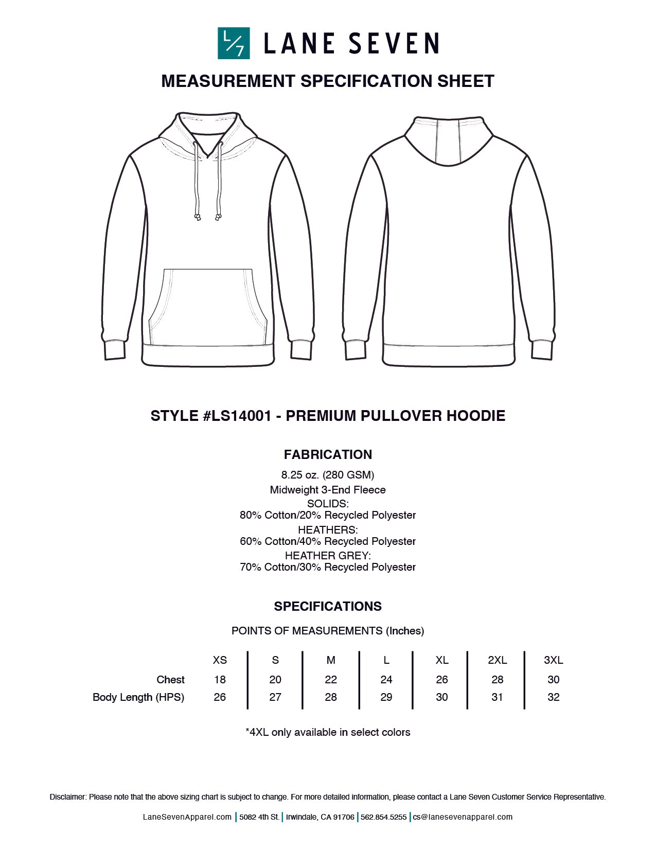 SLASHBACK Hoodie – Lane Seven LS14001 Unisex Black (Front & Back Print)