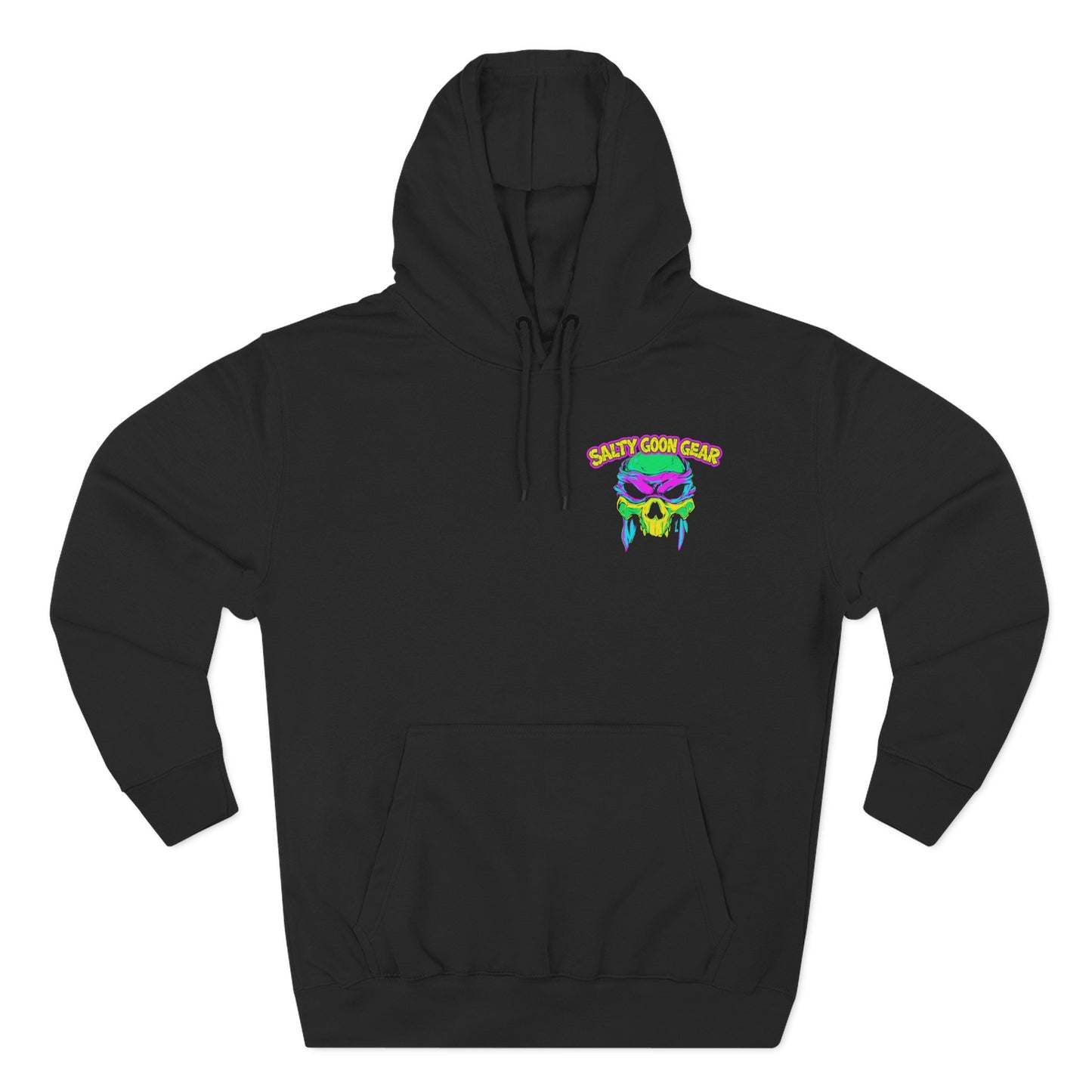 SLASHBACK Hoodie – Lane Seven LS14001 Unisex Black (Front & Back Print)