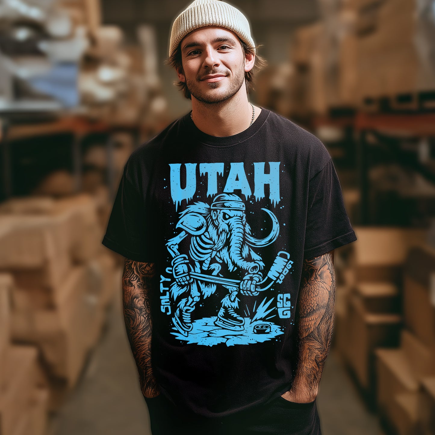 UTAH ICE AGE ENFORCER - Premium Hockey Tee