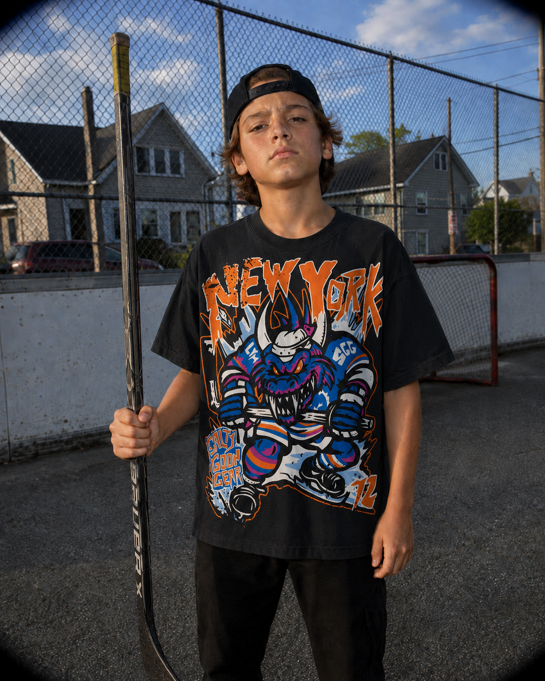 New York Scaled Skater Youth Shirt