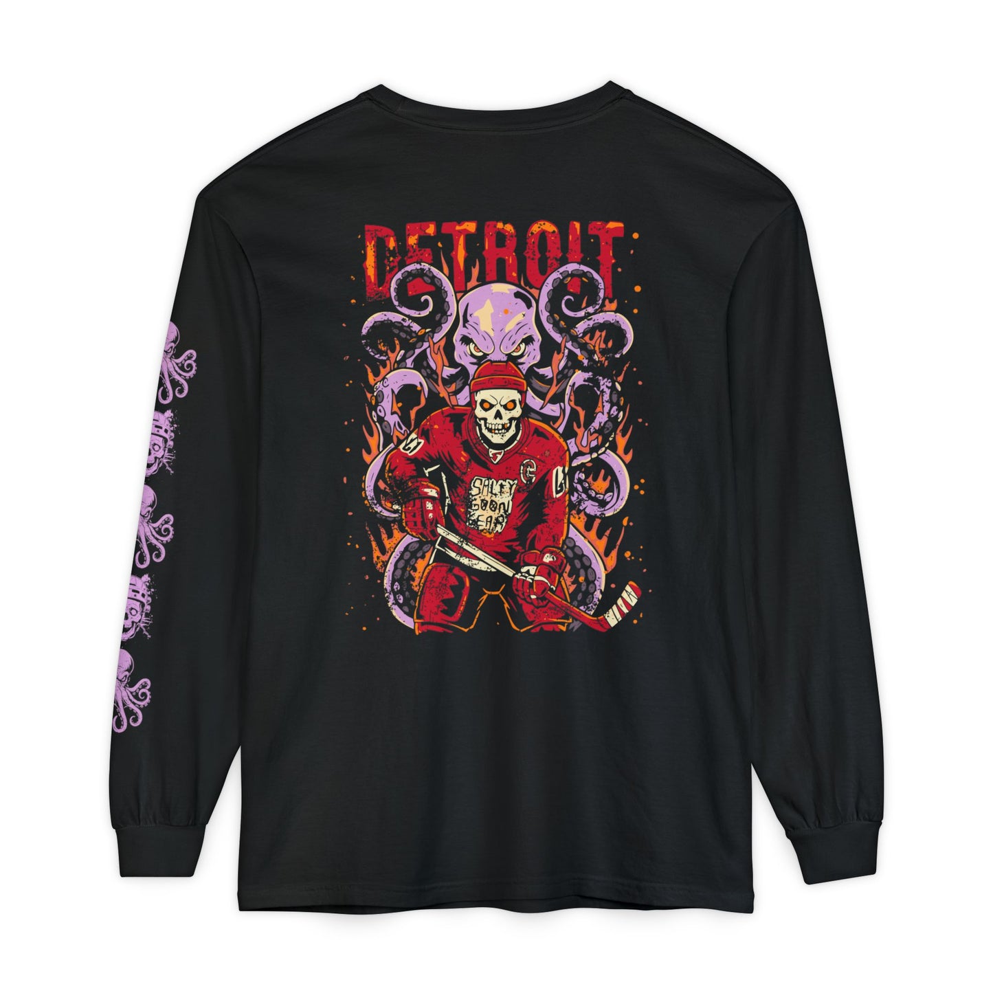 Red Line Reaper - Premium Ice Hockey Long Sleeve Tshirt - Salty Goon Gear
