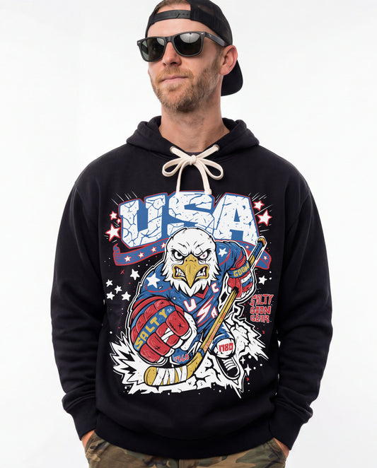 USA HOCKEY X SGG LIGHT WEIGHT HOODIE - FRONT PRINT ONLY