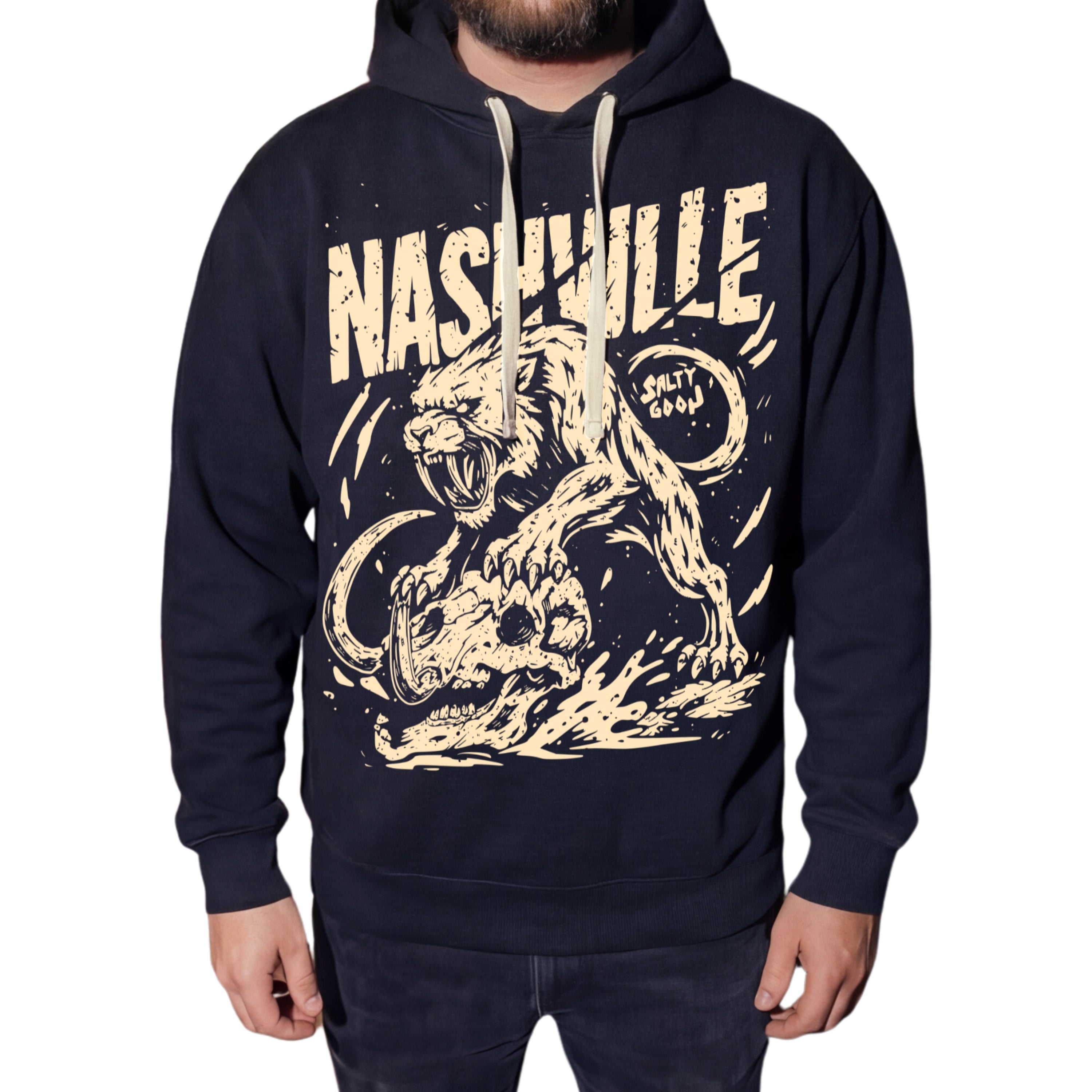 NASHVILLE PREHISTORIC VICTORY - PREMIUM LIGHT HOODIE - FRONT PRINT