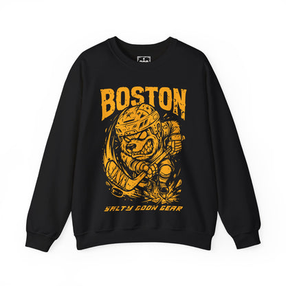 BOSTON IRON BITE ENFORCER - CREWNECK SWEATSHIRT - FRONT PRINT