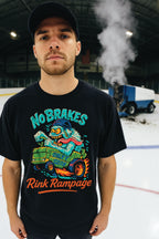 No Brakes Rink Rampage Comfort Colors Front Print Tee