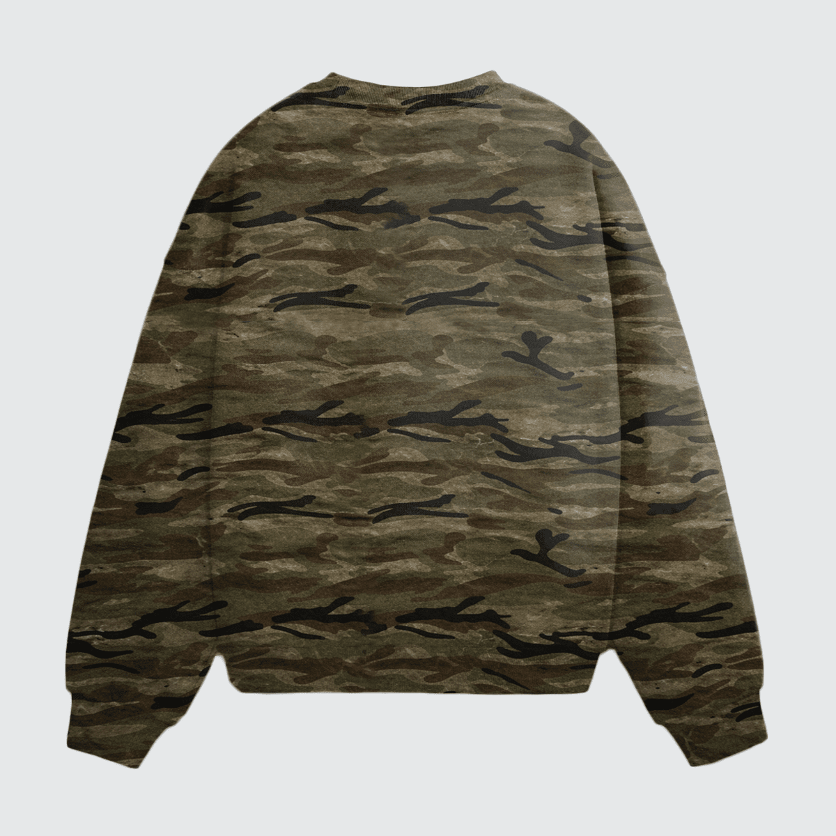 USA HOCKEY x SGG Unisex Oversized Heavyweight Camo Crewneck Sweatshirt (400GSM)