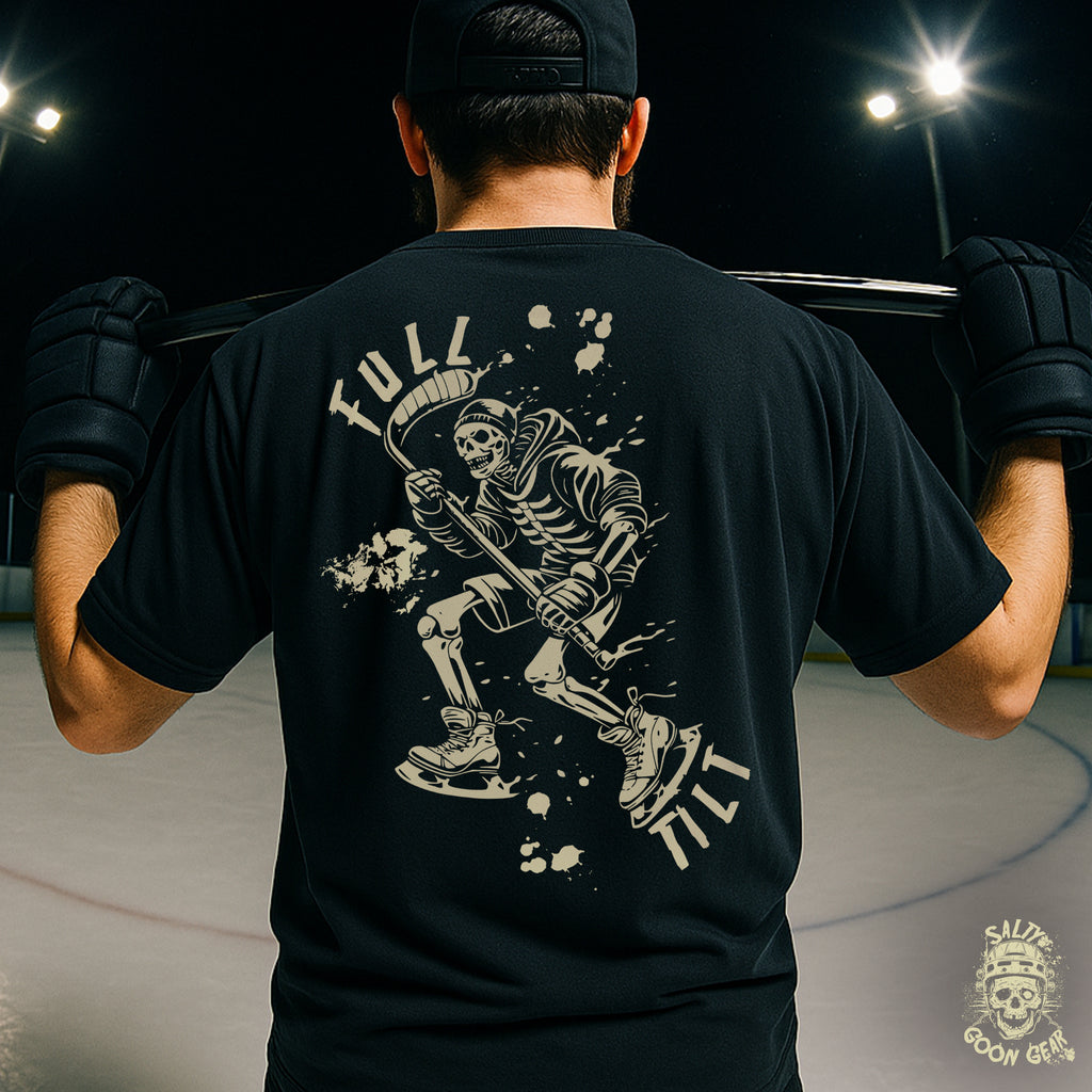 SOLD OUT - Full Tilt - Premium Tee & Sticker Pack - FREE SHIPPING 🏒💀⚡