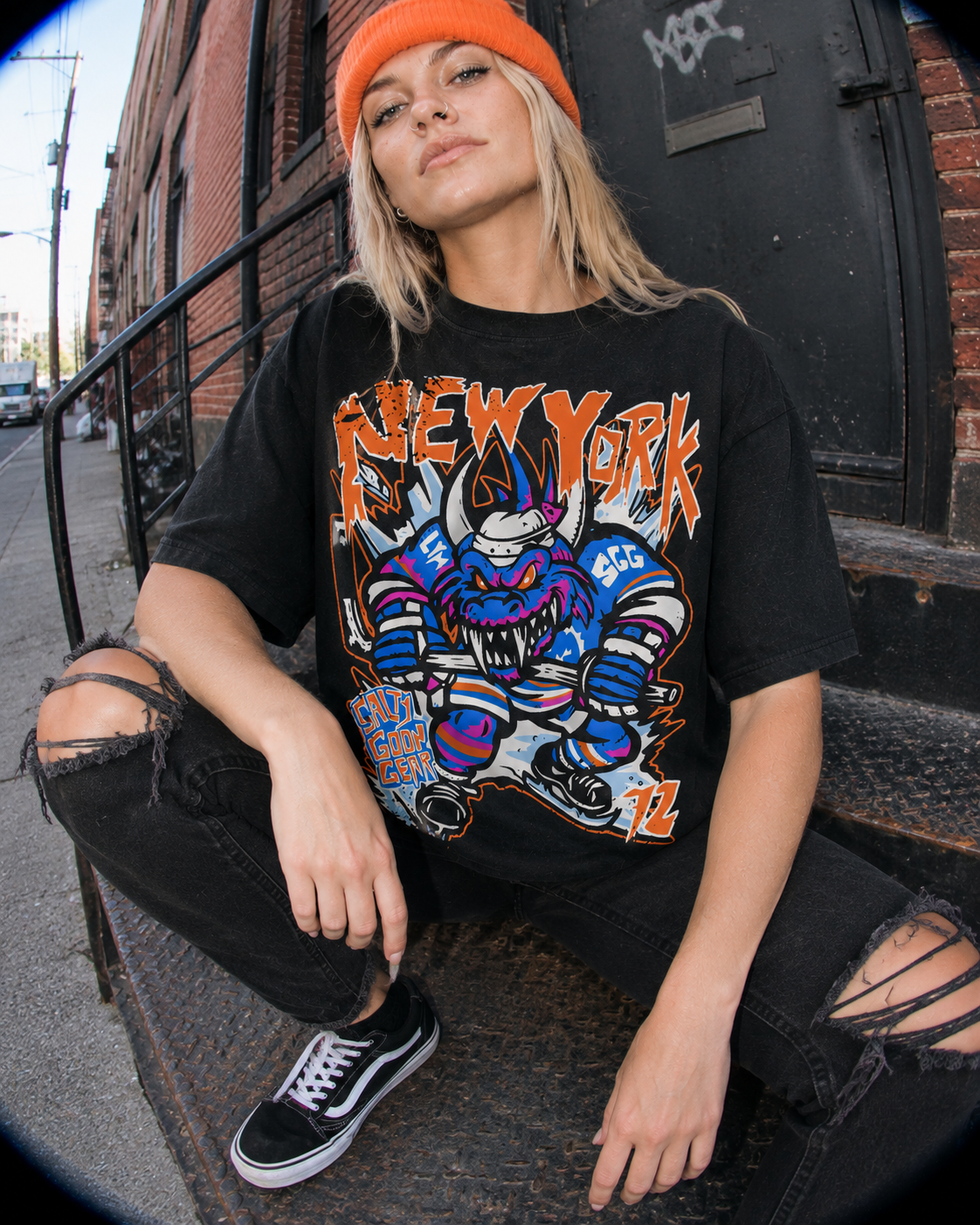New York Scaled Skater Heavy Shirt