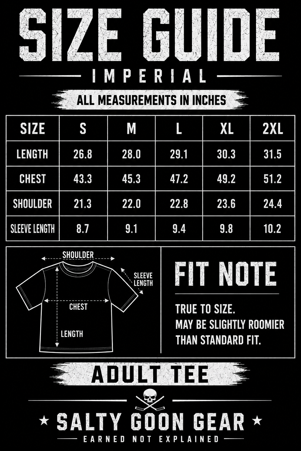 Buffalo Hockey Enforcer Heavy Tee Front and Back