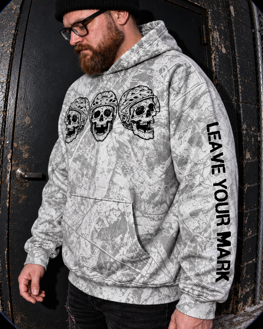 Leave Your Mark V3 White Camo Hoodie