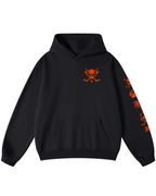 Anaheim Ice Hockey Hoodie, Black and Oragnge Heavyweight Hoodie
