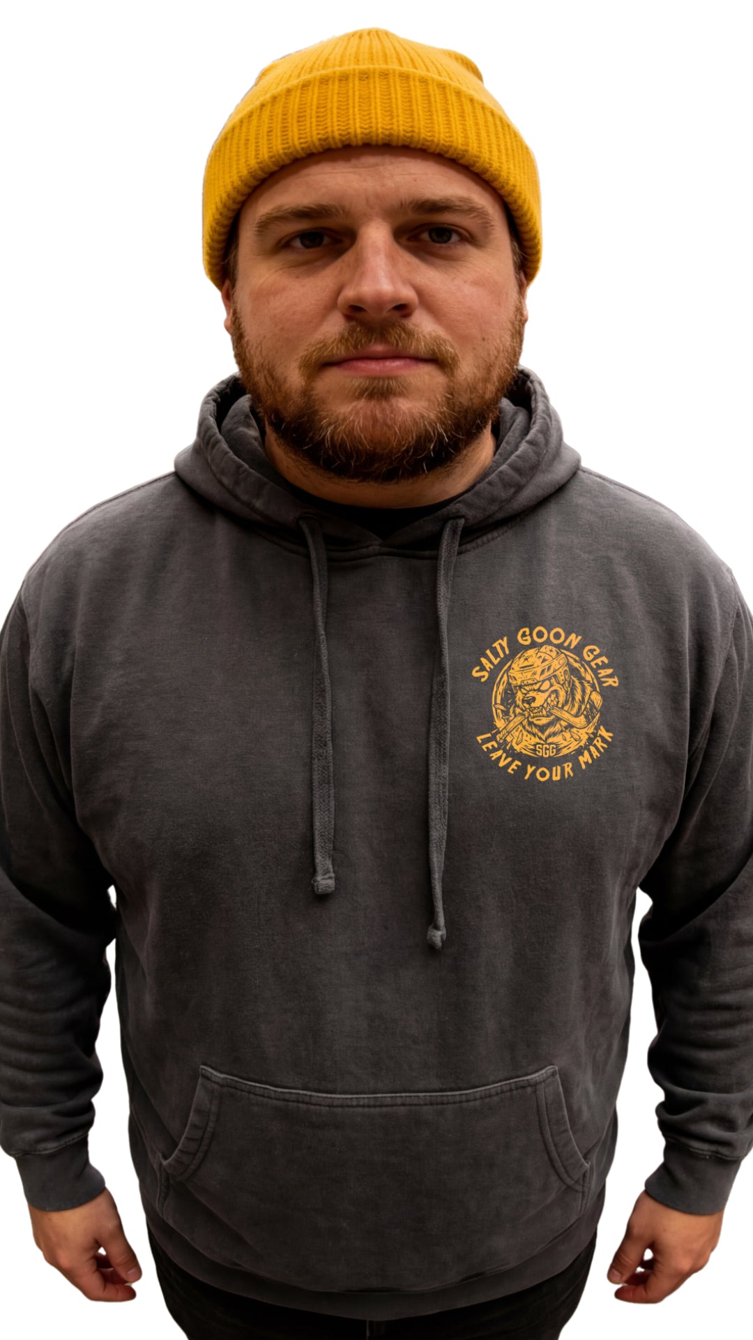 BOSTON IRON BITE ENFORCER - PREMIUM HEAVY HOODIE - Front and Back