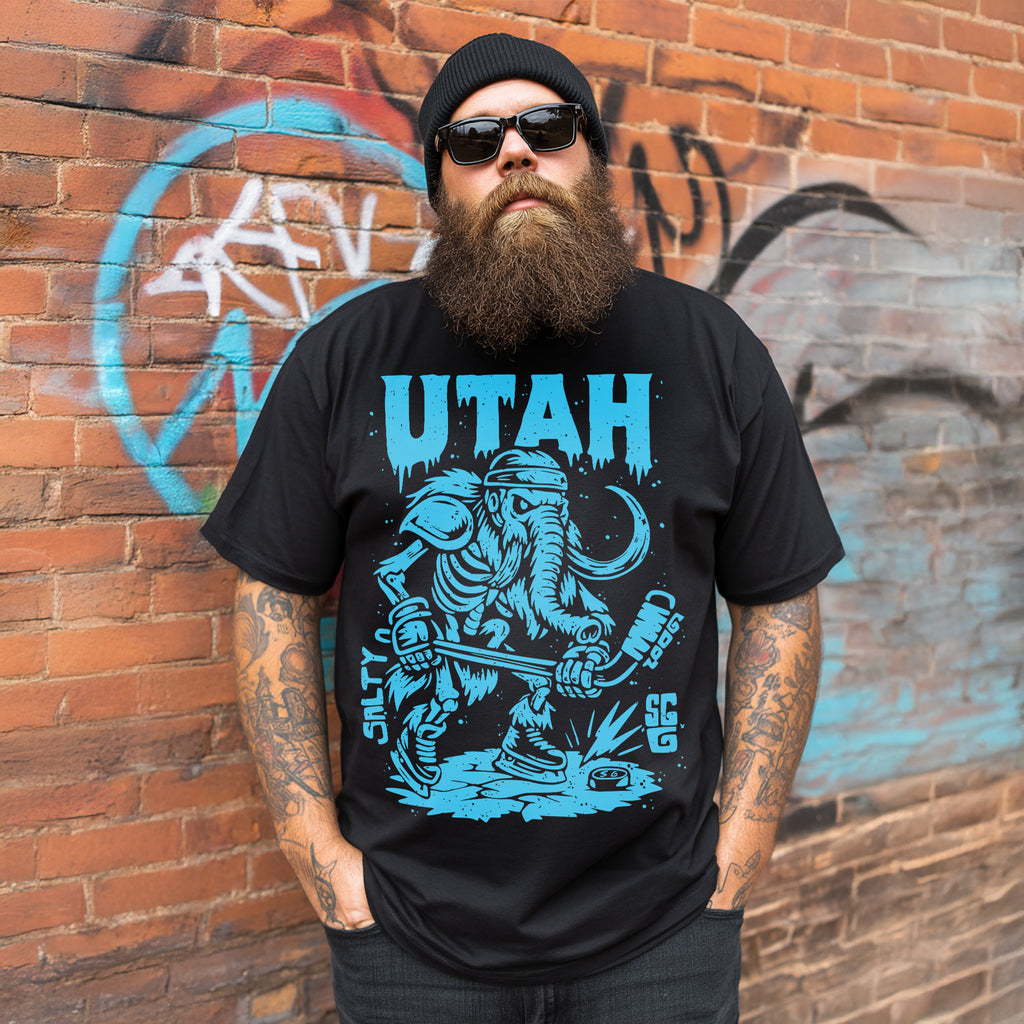 UTAH ICE AGE ENFORCER - Premium comfort colors tee - front print