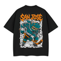 San Jose Sharp Bites Front and Back Heavyweight T-Shirt