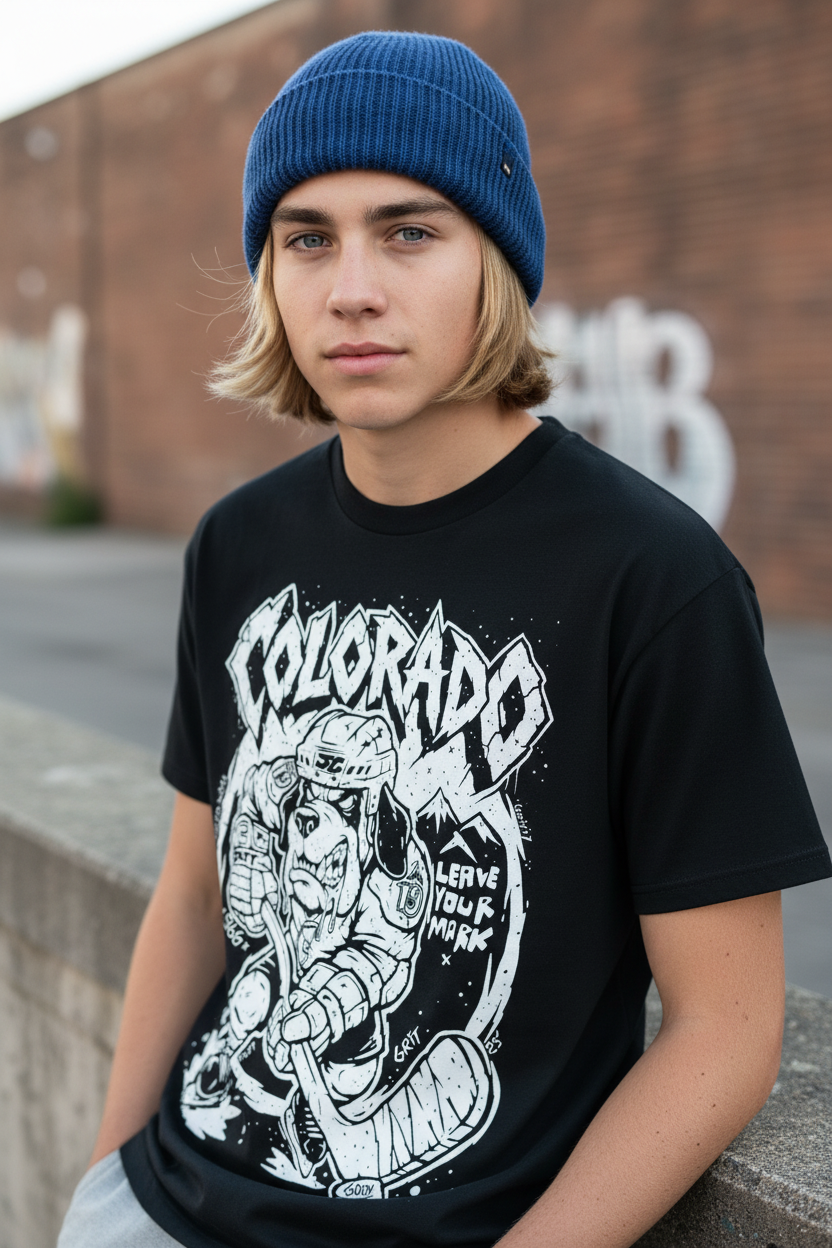 Colorado Crush Youth Junior Goon Heavyweight loose T-shirt (280GSM)