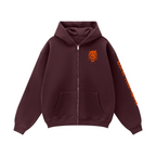 LEAVE YOUR MARK V1 Heavyweight Fleece Zip-Up Oversized Hoodie (380GSM)