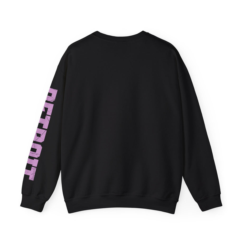 Motor City Hockey Crewneck Sweatshirt Front and Sleeve Print