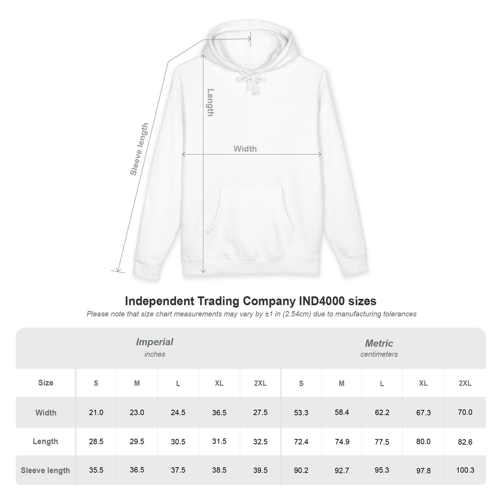 USA HOCKEY X SGG PREMIUM 10OZ HEAVY HOODIE - FRONT AND BACK