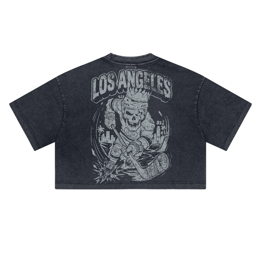 Los Angeles Royal Bones Vintage Crop Top
