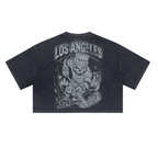 Los Angeles Royal Bones Vintage Crop Top