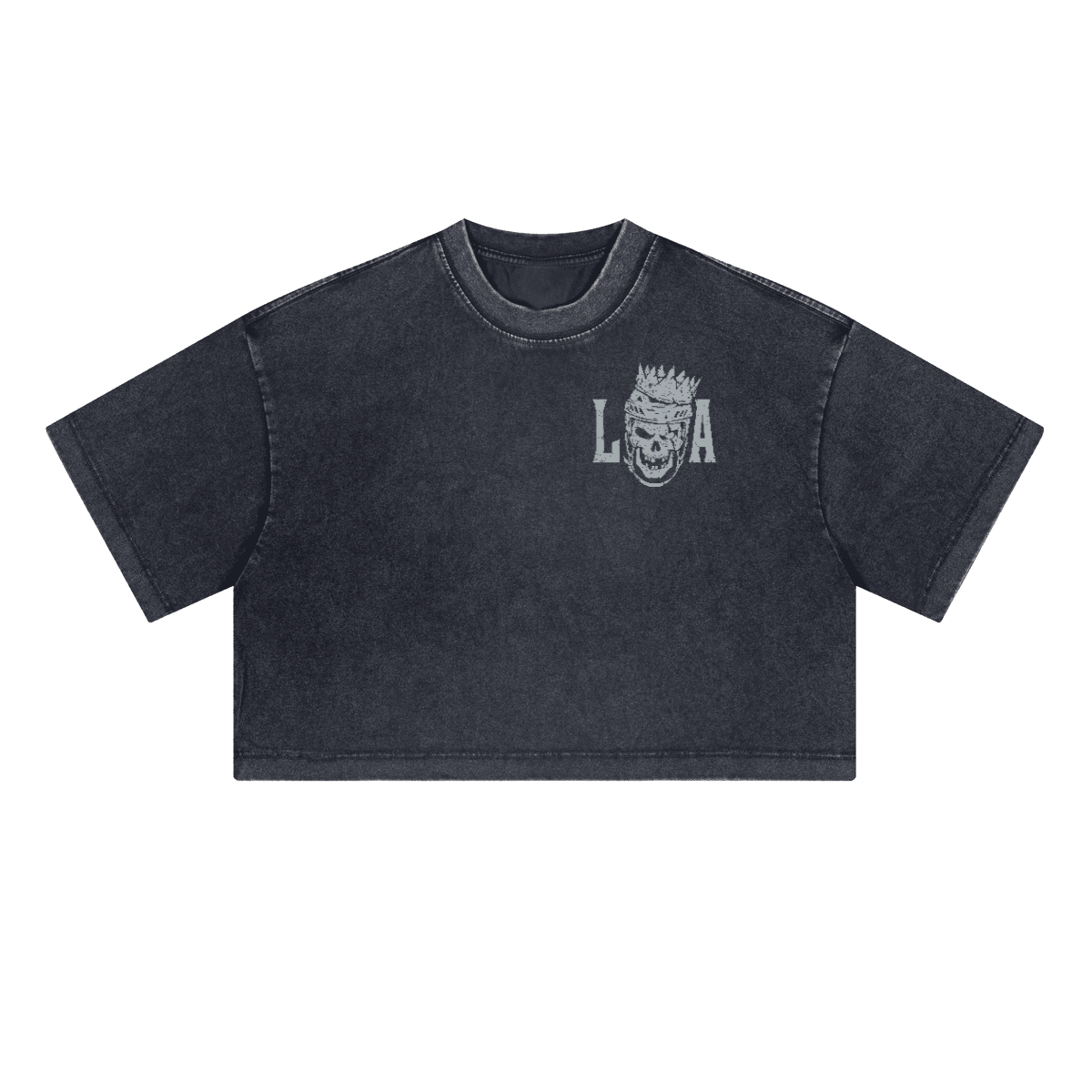Los Angeles Royal Bones Washed Crop Top