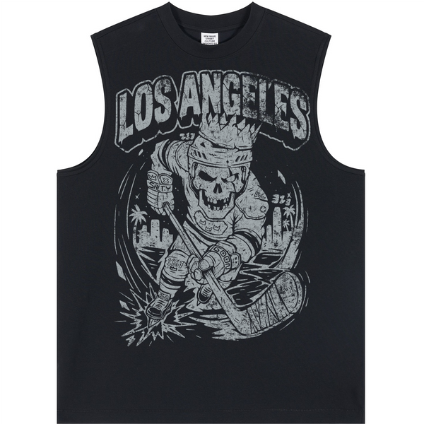 Los Angeles Royal Bones Unisex Heavyweight Longline Tank