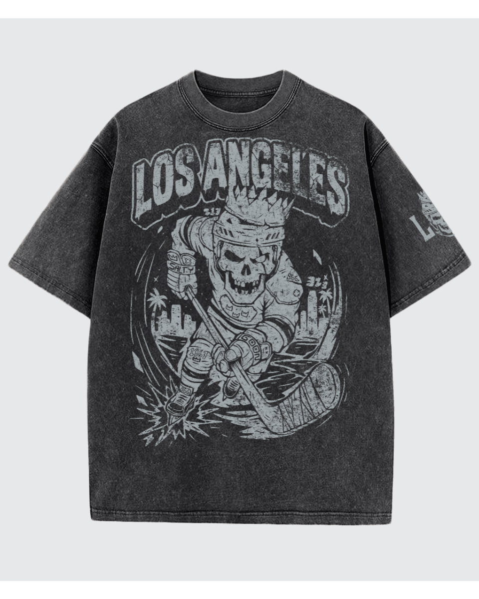 Los Angeles Royal Bones Snow Wash Tee