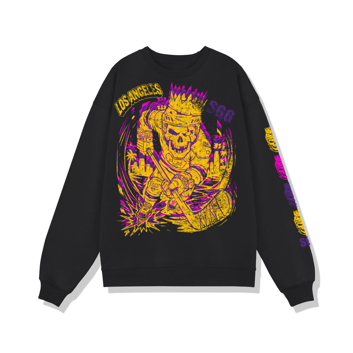Los Angeles Los Angeles Royal Bones LMTD ED. 50pcs - Unisex Heavyweight Oversized Sweatshirt(370 GSM)
