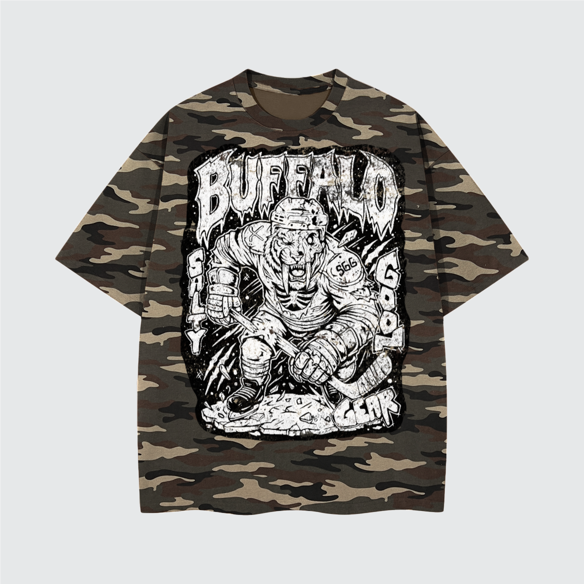 Buffalo Hockey Enforcer Heavy Camo Tee LMTD 50 Pieces