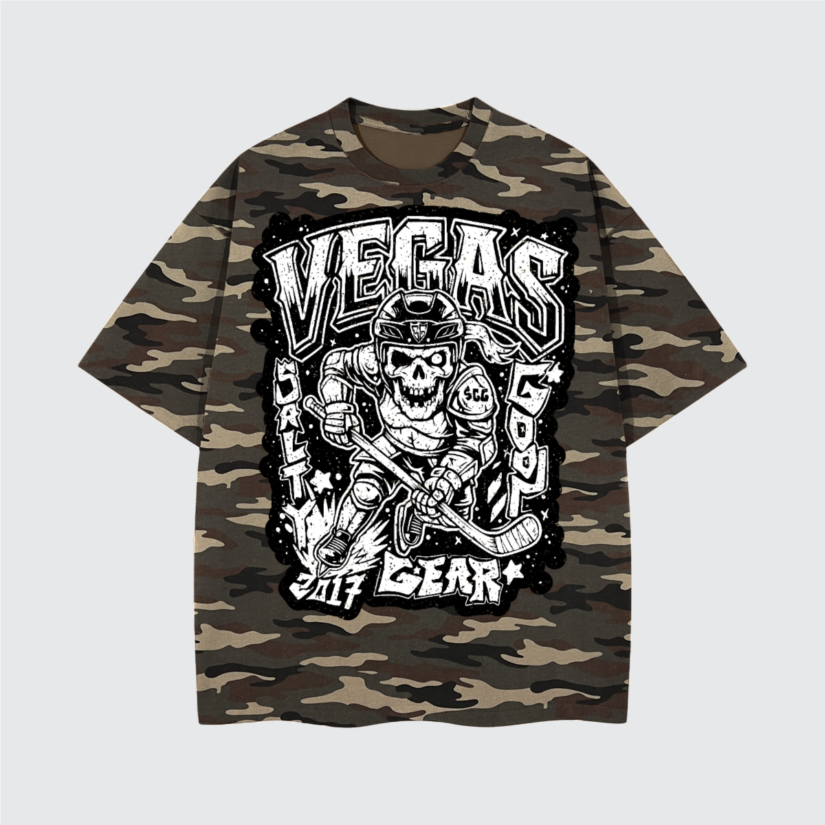 Vegas Hockey Enforcer Heavy Camo Tee LMTD