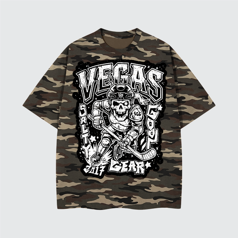 Vegas Hockey Enforcer Heavy Camo Tee LMTD