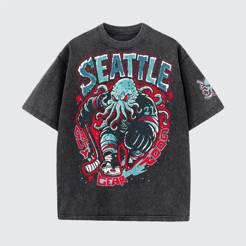 Seattle Hockey Enforcer Vintage Tee