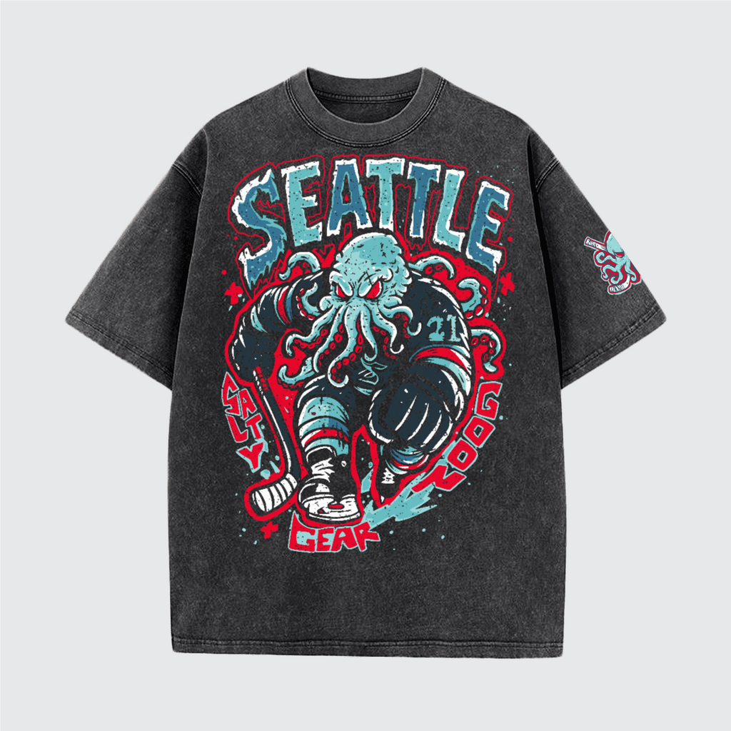Seattle Hockey Enforcer Vintage Tee