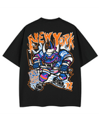 New York Scaled Skater Heavy Tee Front and Back