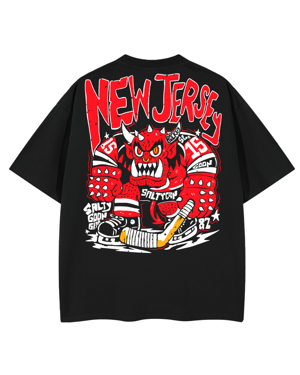 Jersey Turnpike Terror Heavy Shirt Front and Back
