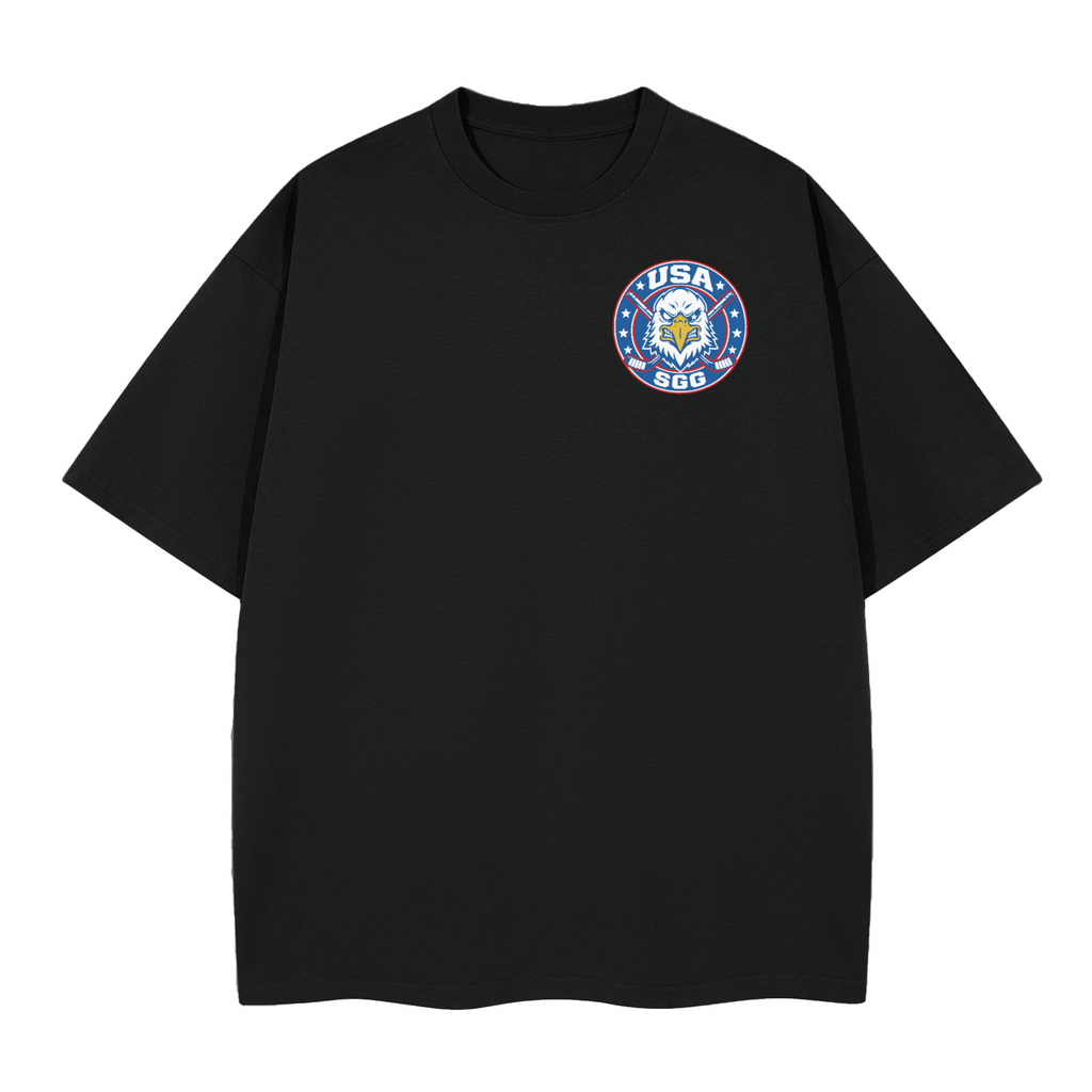 USA American Hockey Gold Front and Back Heavy Shirt