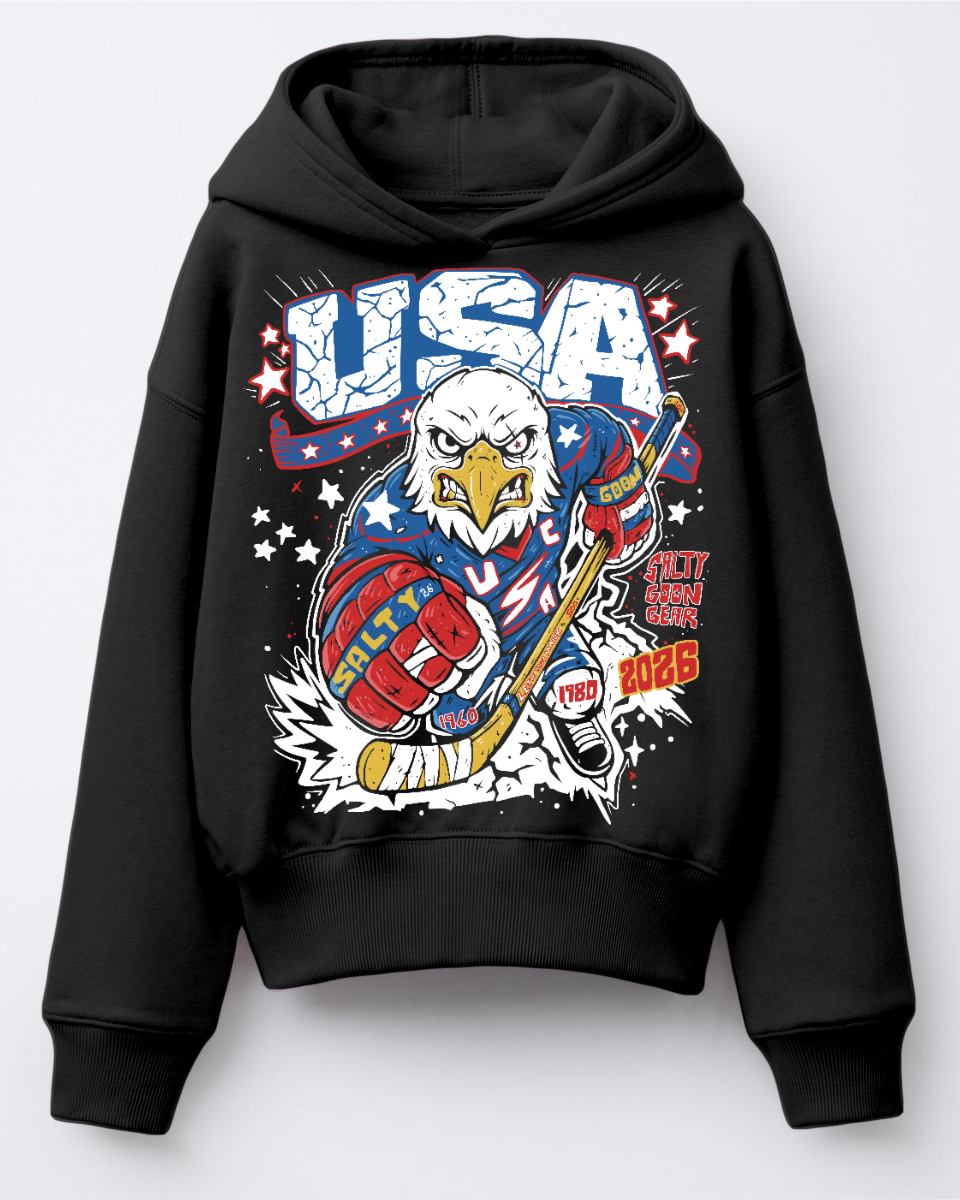 USA American Hockey Gold Youth Hoodie