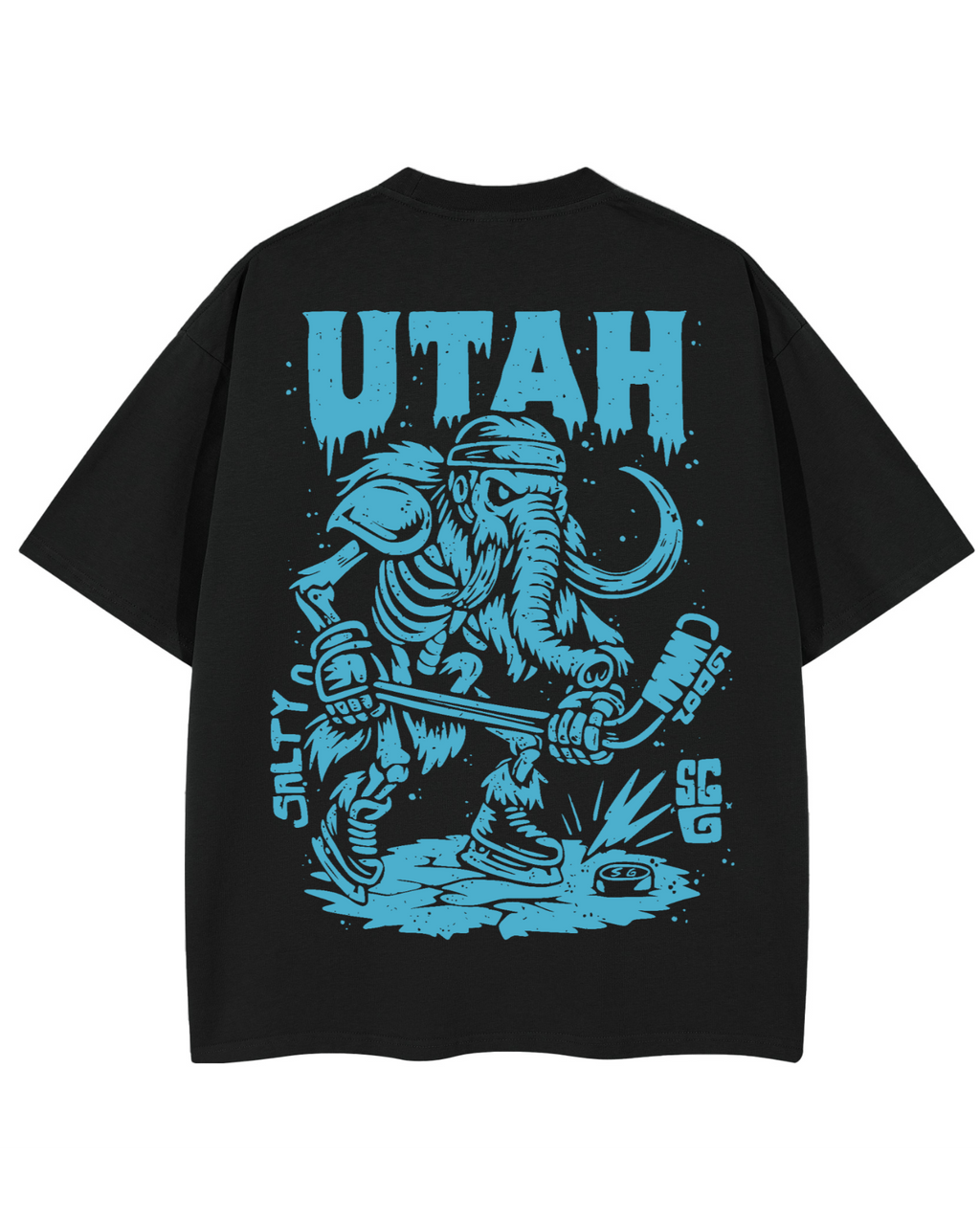 Utah Ice Age Enforcer Heavy Shirt Front and Back