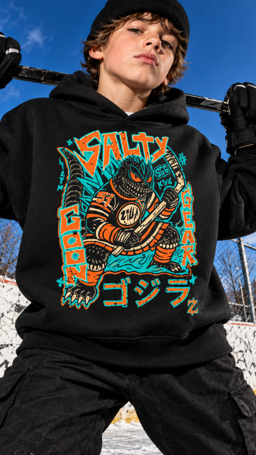 Kaiju Zilla Youth Hoodie