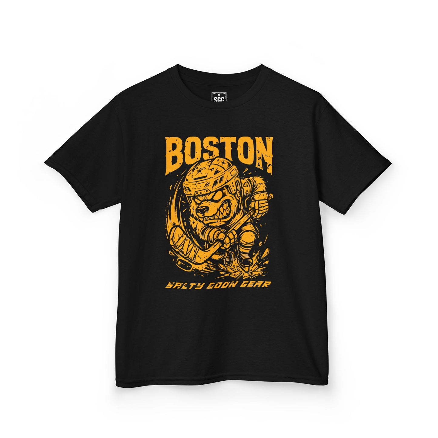 BOSTON IRON BITE ENFORCER - YOUTH GILDAN 5000B - FRONT PRINT TEE