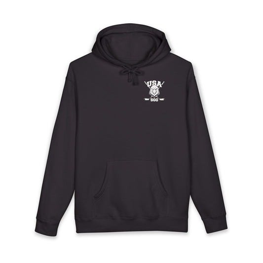 USA HOCKEY X SGG PREMIUM 10OZ HEAVY HOODIE - FRONT AND BACK