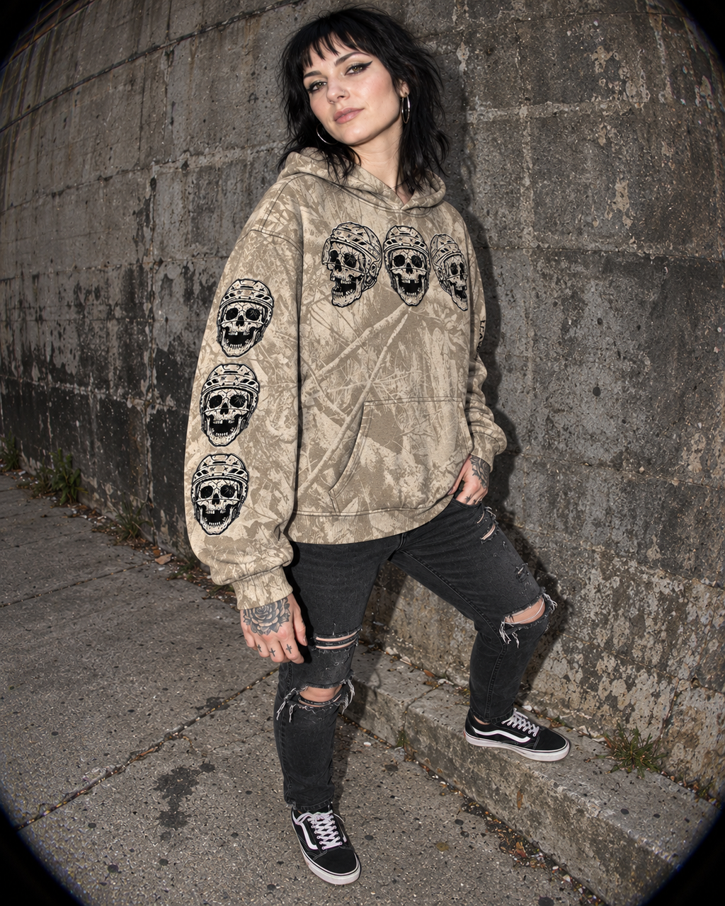 Leave Your Mark V3 Sand Camo Fleece Hoodie