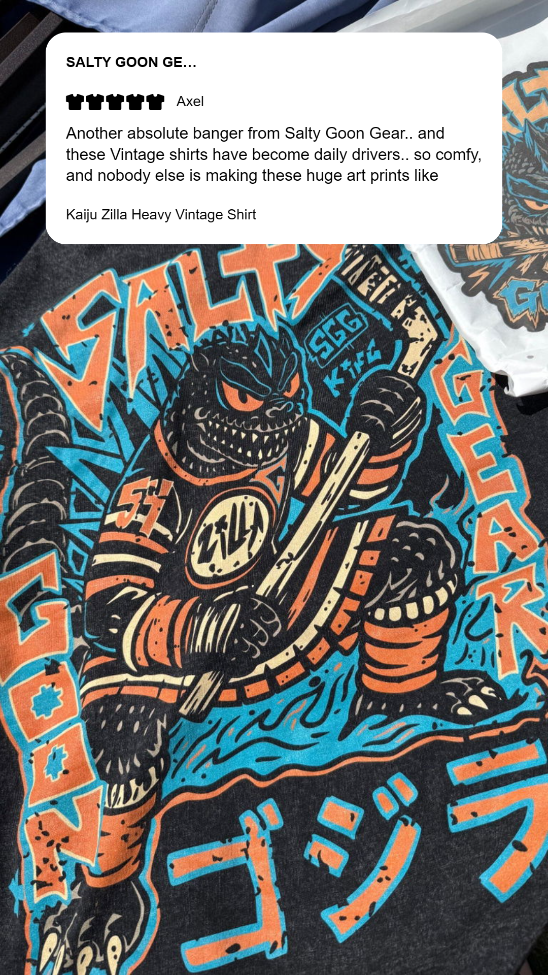 Kaiju Zilla Heavy Vintage Shirt