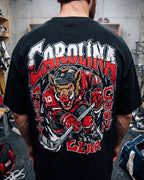 Carolina Hockey Enforcer Heavyweight Tee Front and Back