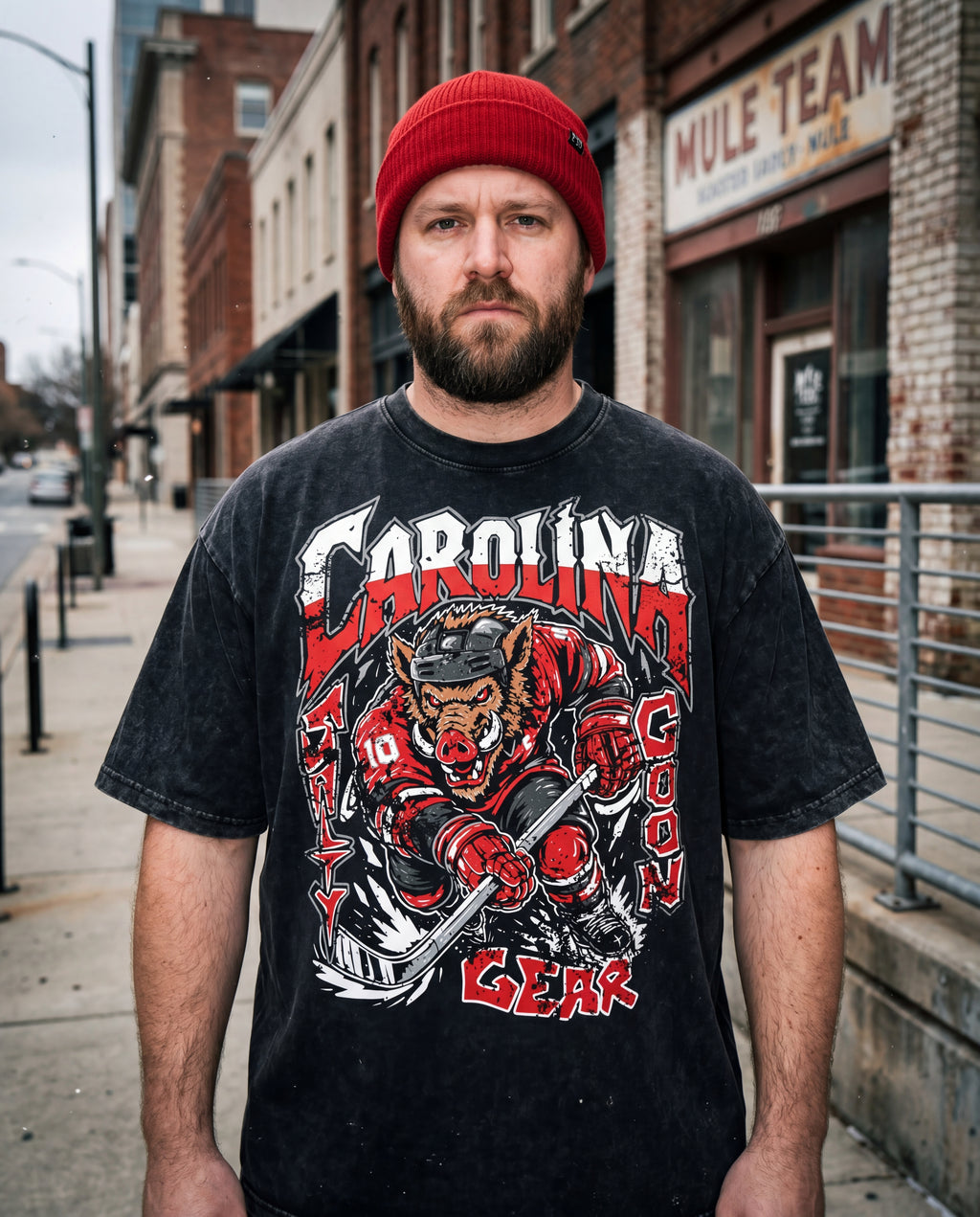 Carolina Hockey Enforcer Vintage Wash Tee