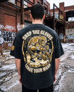 Drop the Gloves Vintage Wash Cotton T-Shirt (230GSM)