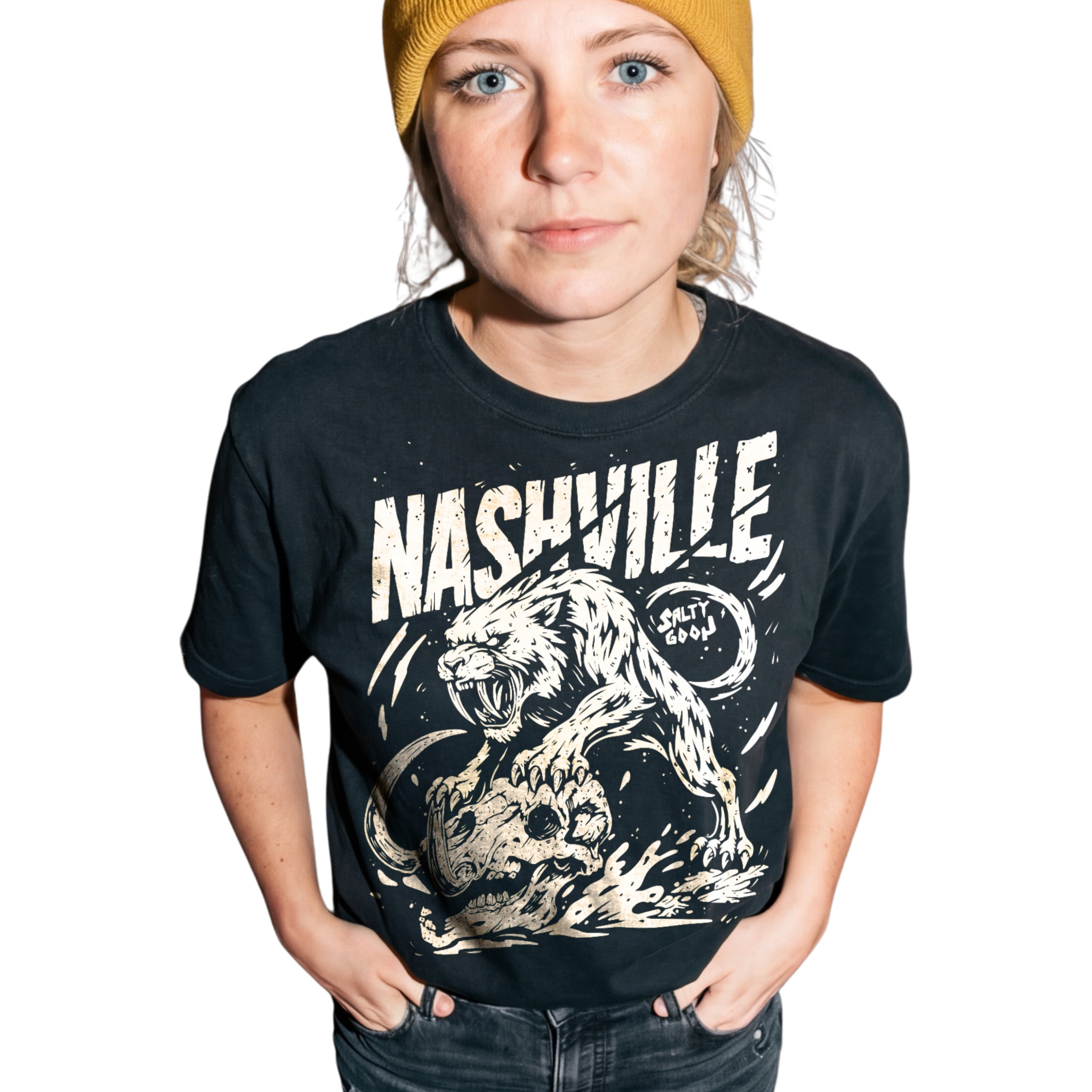 NASHVILLE - PRE-HISTORIC VICTORY - COMFORT COLORS FRONT PRINT