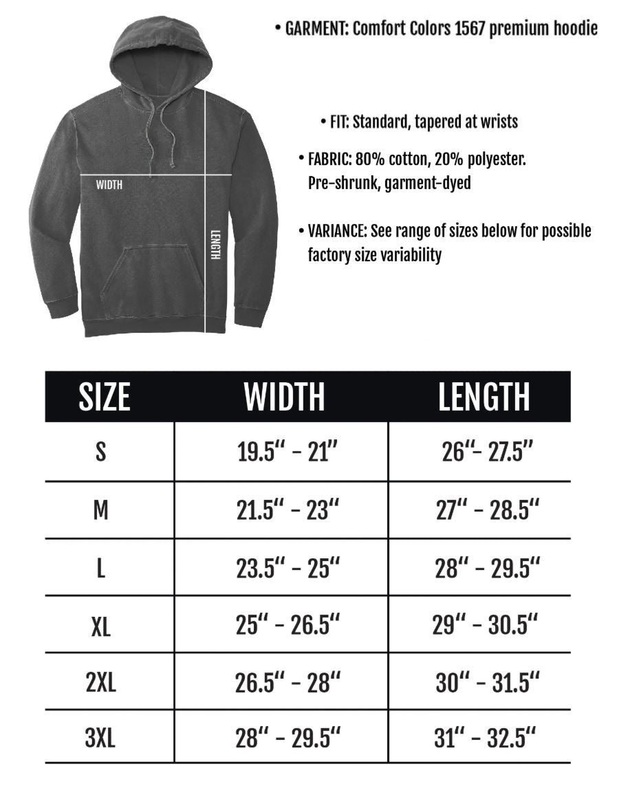 BOSTON IRON BITE ENFORCER - PREMIUM HEAVY HOODIE - Front and Back