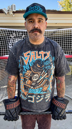 kaiju zilla ice hockey tshirt 