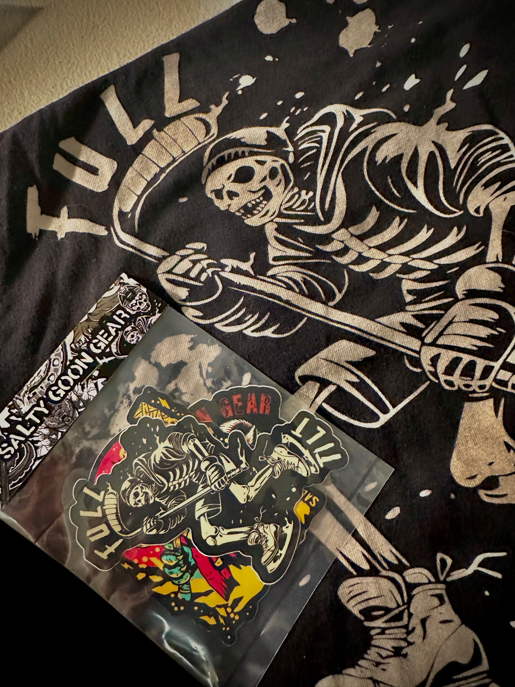 SOLD OUT - Full Tilt - Premium Tee & Sticker Pack - FREE SHIPPING 🏒💀⚡